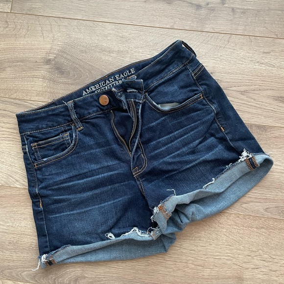 American Eagle Outfitters Pants - American Eagle Dark Wash Jean Shorts